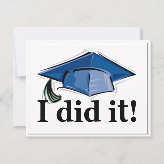 Convite da graduação eu fi-lo! 4.2x5.5 (Frente)