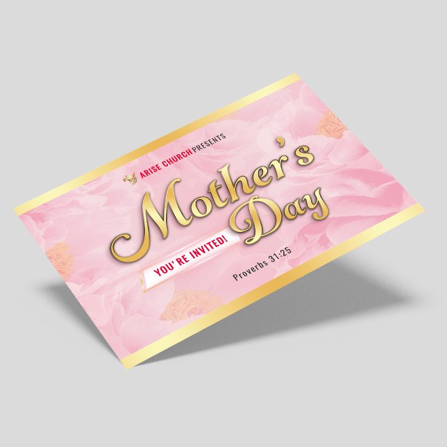 Convite da Igreja para o Serviço do Dia das Mães R (Criador carregado)