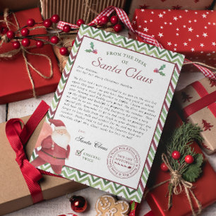 Convite Da Mesa de Papai Noel Carta de Natal