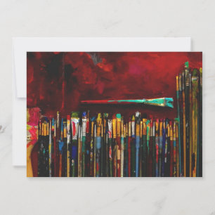 Convite da mostra de arte