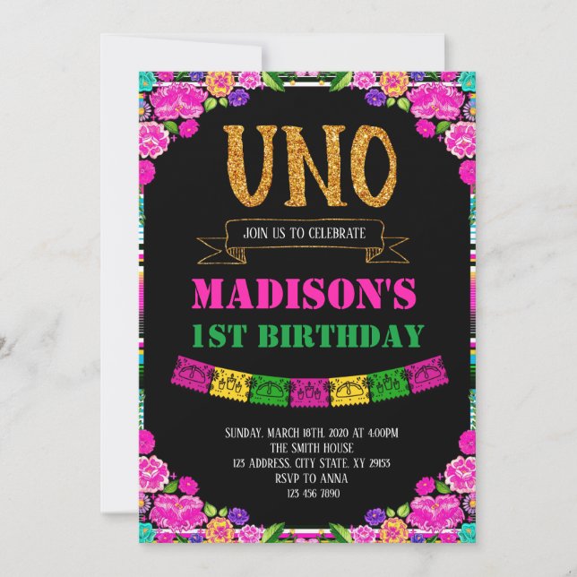 Convite da ONU da festa (Frente)