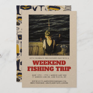 Convite da pesca do dia dos pais