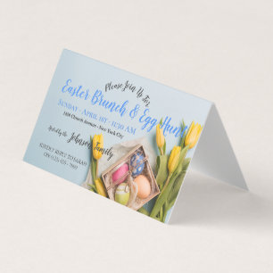 Convite da refeição matinal da páscoa da caça do