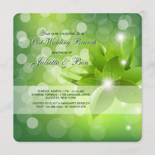 Convite da refeição matinal do casamento do cargo