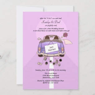 Convite da refeição matinal do casamento do cargo