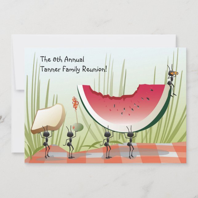 Convite da reunião do piquenique, do partido ou de (Frente)