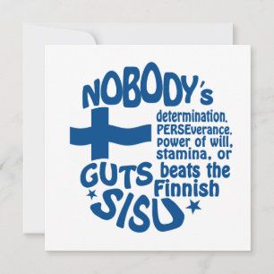 Convite da SISU finlandesa - personalize!