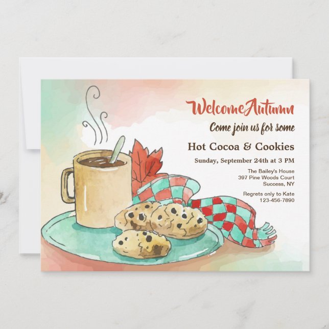 Convite da tarde do outono (Frente)