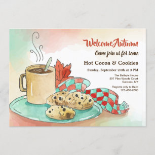 Convite da tarde do outono