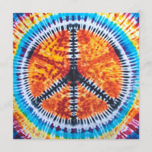 Convite da tintura do laço do hippy