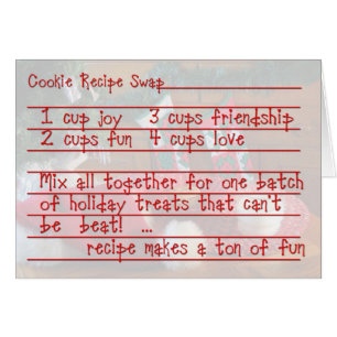 Convite da troca da receita