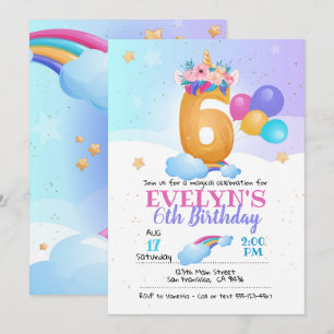 Convite da Unicórn, Aniversário do 6 da Unicórn