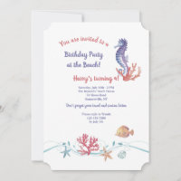 Convite da vida marinha