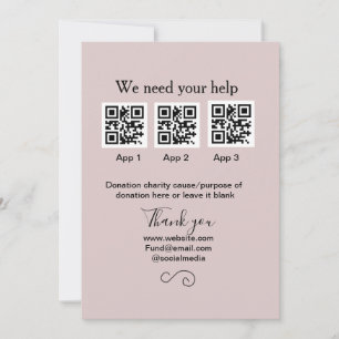 Convite Dação Coleção de Dons jar adicionar seu nome q r c