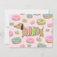 Dachshund & Rosquinha Party Stickers & Decor