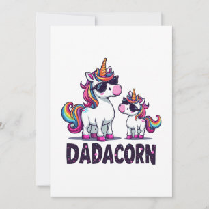 Convite Dadacorn - O Pai Mágico do Unicórnio