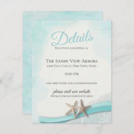 Convite Dados e informações sobre Starfish e localidade da