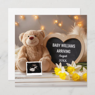 Convite Daffodil Baby Anunciando Mídia Social