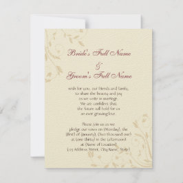 Convite Daffodils e trigo de Fuschia