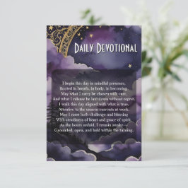Convite Daily Devotional Pagan Prayer Pocket Ritual Card