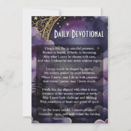 Convite Daily Devotional Pagan Prayer Pocket Ritual Card