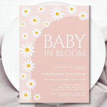 Daisy Baby In Bloom Boho Girl Chá de fraldas