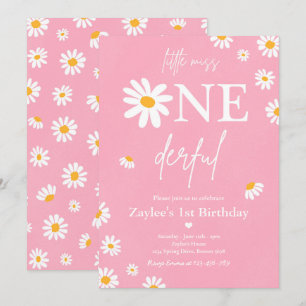 Convite Daisy Festa de aniversário Bohmian Little Miss On