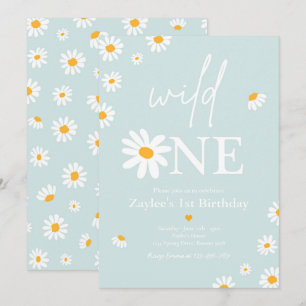Convite Daisy Festa de aniversário Bohmian Wild One prime