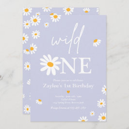 Convite Daisy Festa de aniversário Bohmian Wild One primei