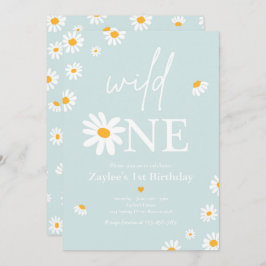 Convite Daisy Festa de aniversário Bohmian Wild One primei