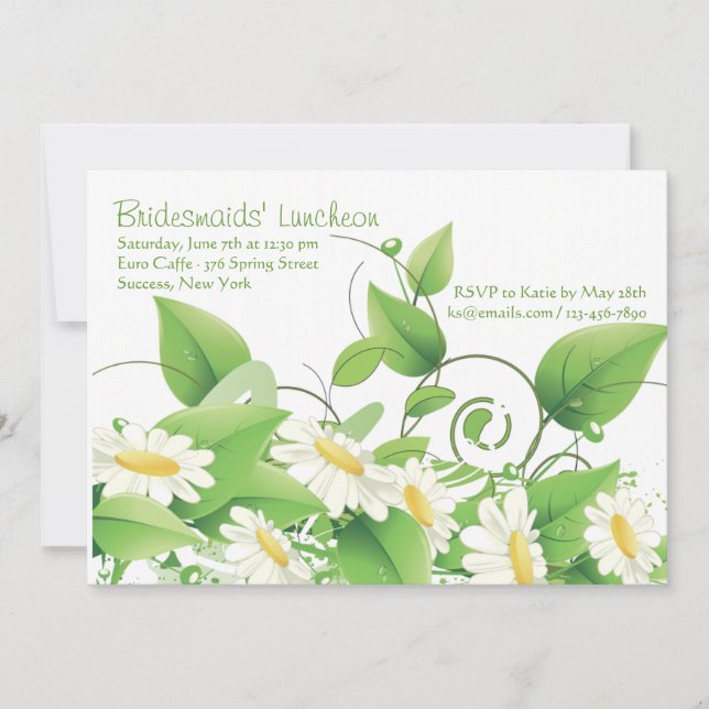 Convite Daisy Grunge (Frente)