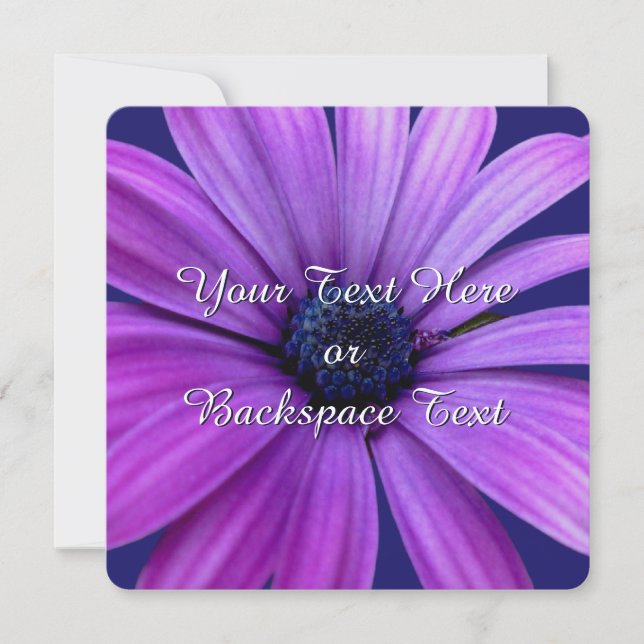 Convite Daisy Invices Personalizado Daisy RSVP Card (Frente)