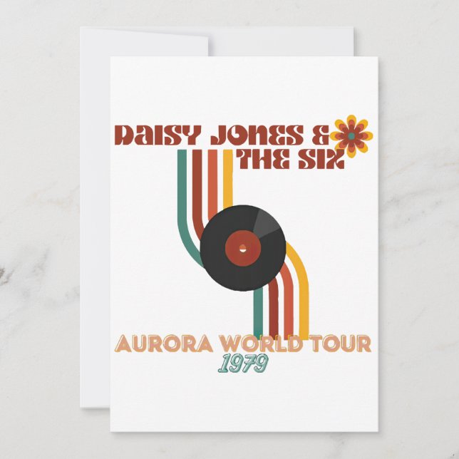 Convite Daisy Jones Os Seis (Frente)