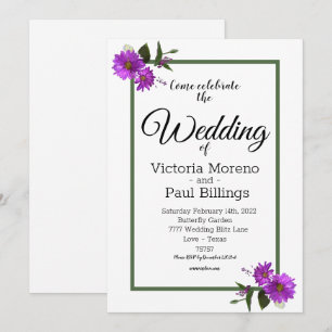 Convite Daisy Lavanda de Quintal