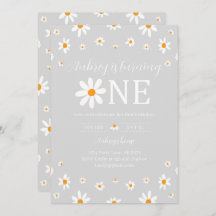 Daisy primeiro aniversario Cinza