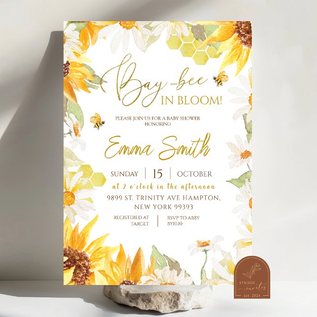 Convite Daisy Sunflower Beer Invitation (Criador carregado)