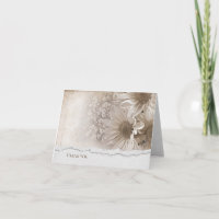 Daisy wedding bouquet with torn edge thank you