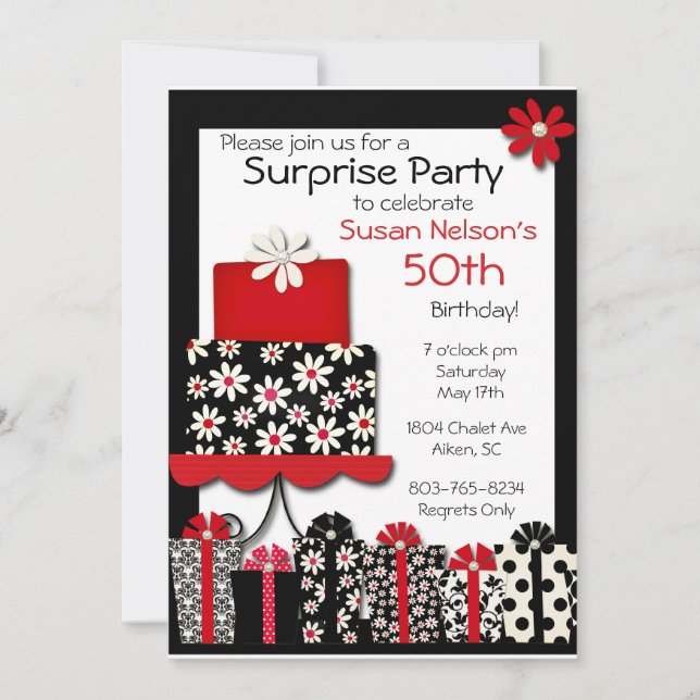 Convite Daisys e Diamantes (Frente)