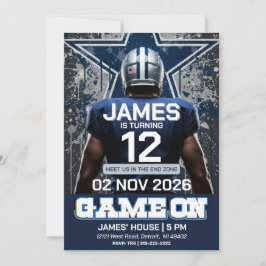 Convite Dallas Football Birthday Invitation