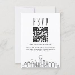Convite Dallas Wedding Código QR RSVP