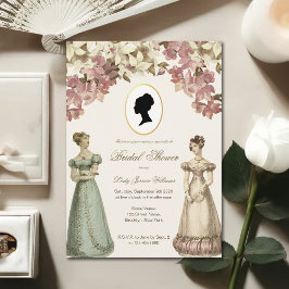 Convite Damas da Regência Vintage Floral Orquídea Chá de N
