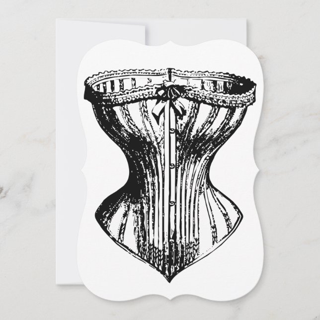 Convite Damas de honra necessárias cute espartilho diverti (Frente)