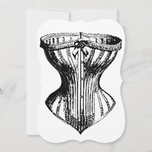 Convite Damas de honra necessárias espartilho engraçado