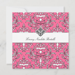 Convite Damask 311-Emmy Pink Delish