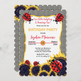 Convite Damybugs e Festa de primeiro aniversario de Girass