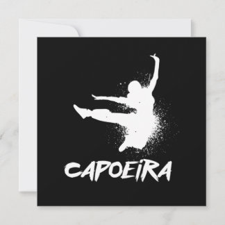 Convite Dança da Capoeira brasileira luta contra o Present