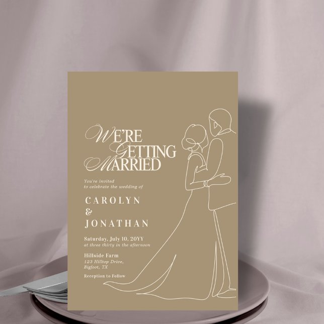 Convite Dança de Casamento do Monograma Dourado Romântico  (Criador carregado)