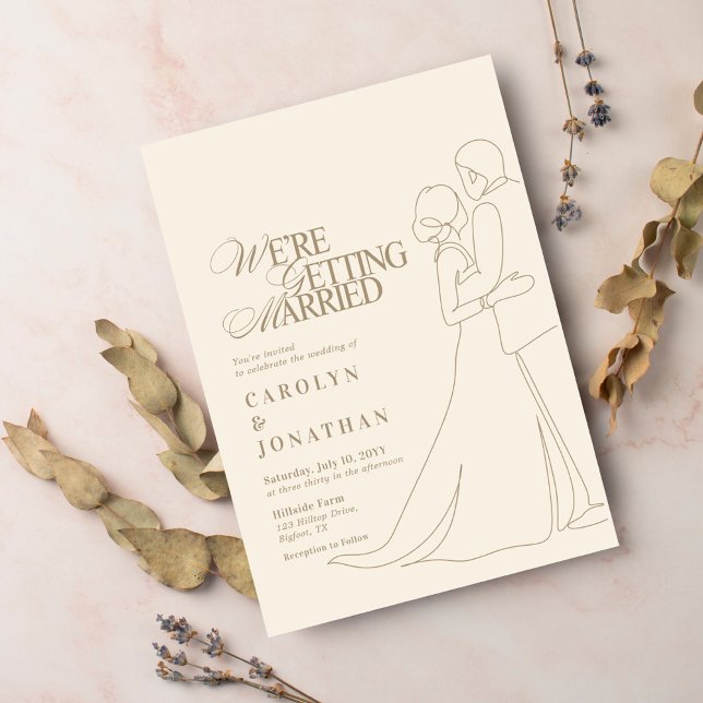 Convite Dança de Casamento do Monograma Dourado Romântico  (Criador carregado)