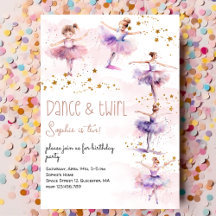 Dança e aniversário de bailarina