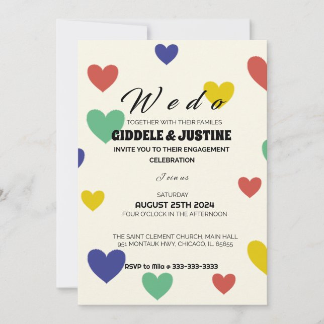 Convite Dança Radiante de Aurora Amore em matizes Ouros (Frente)